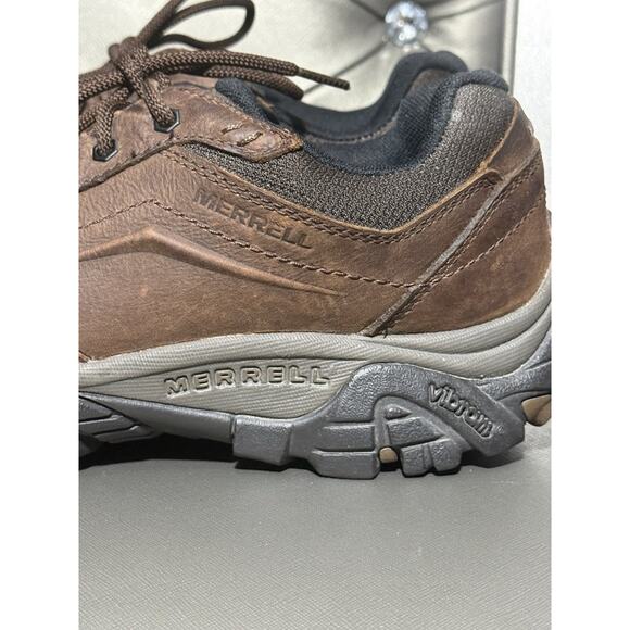 Merrell Moab Adventure Lace WP Men’s 10.5 Brown Leather Vibram Hiking Shoes main image 5